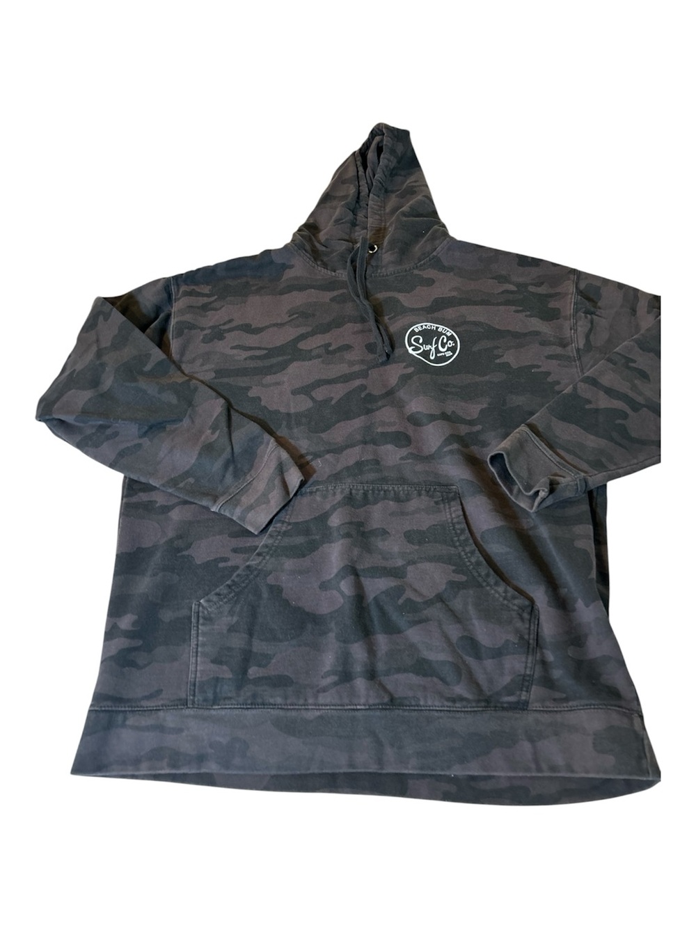 Surf Co. Locals Only Gray Camo Hoodie